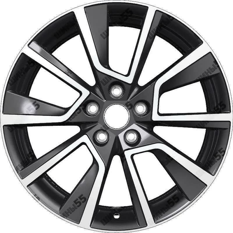 Диск Khomen Wheels KHW1802(Teana/X-trail) 7x18 5x114,3 ET45 66,1 Black-FP