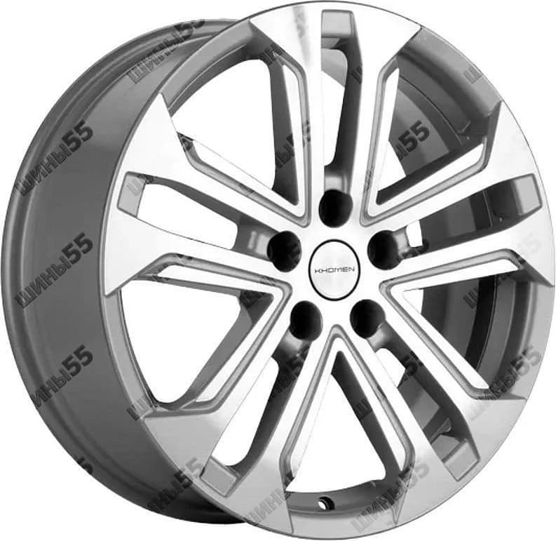 Диск Khomen Wheels KHW1803 (Dargo/Jolion) 7x18 5x114,3 ET37 66,5 F-Silver-FP