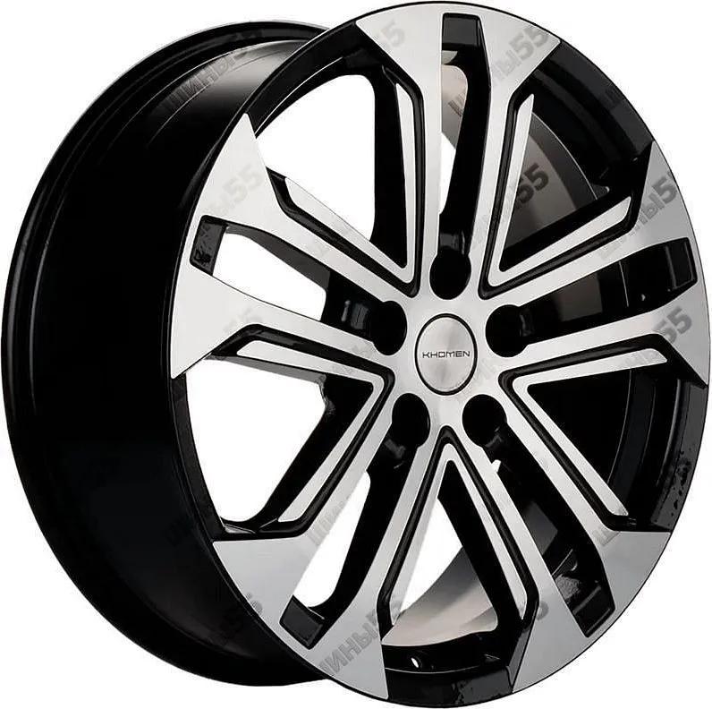 Диск Khomen Wheels KHW1803 (Geely Coolray) 7x18 5x114,3 ET53 54,1 Black-FP