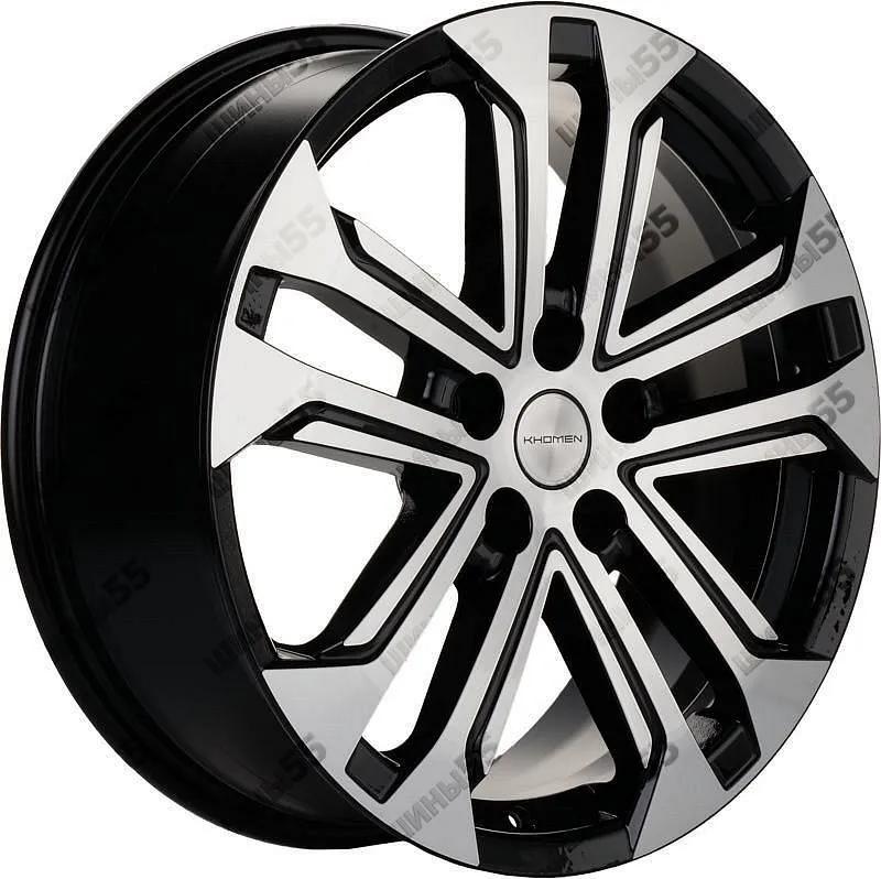 Диск Khomen Wheels KHW1803 (Tugella) 7x18 5x108 ET46 63,4 Black-FP