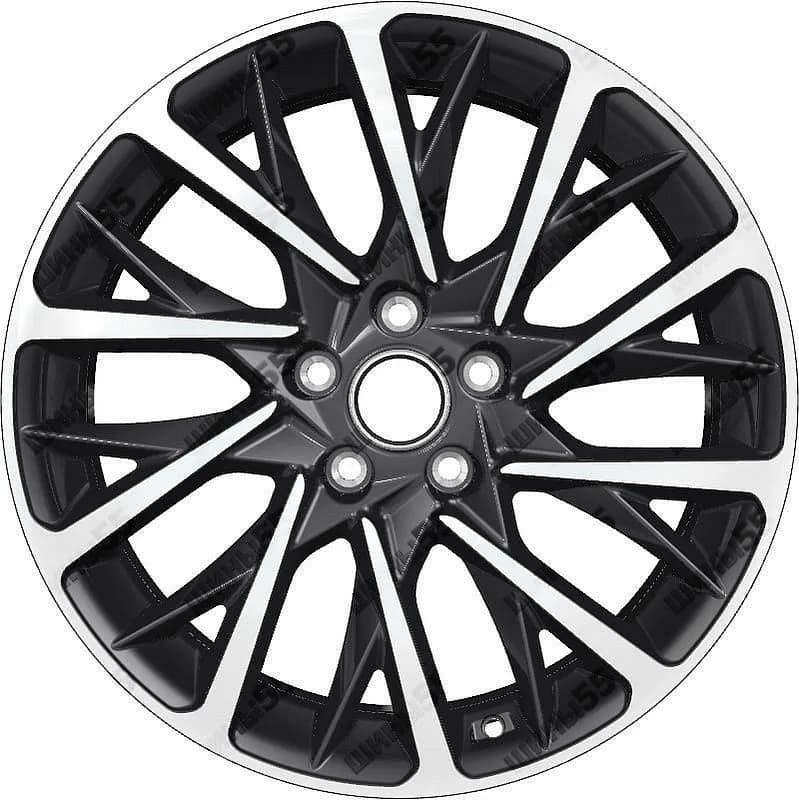 Диск Khomen Wheels KHW1804 (Kodiaq/Tiguan) 7,5x18 5x112 ET43 57,1 Black-FP