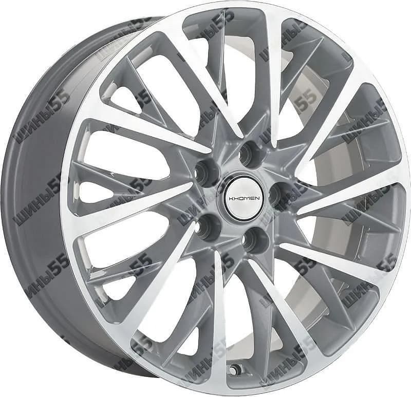 Диск Khomen Wheels KHW1804 (Kodiaq/Tiguan) 7,5x18 5x112 ET43 57,1 F-Silver-FP