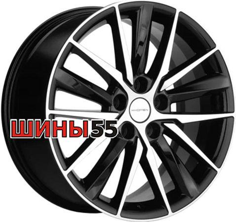 Диск Khomen Wheels KHW1807 (Geely Coolray) 8x18 5x114,3 ET53 54,1 Black-FP