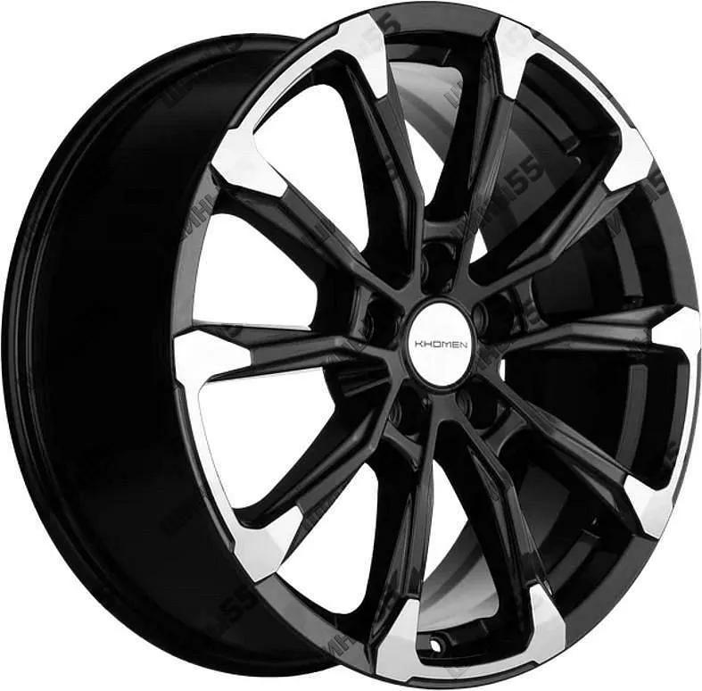 Диск Khomen Wheels KHW1808 (Geely Coolray) 7,5x18 5x114,3 ET50 54,1 Black-FP