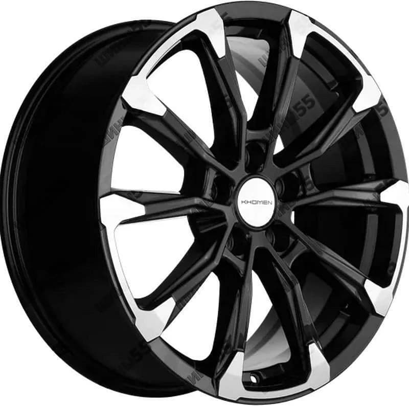 Диск Khomen Wheels KHW1808 (Koleos) 7,5x18 5x114,3 ET35 66,1 Black-FP