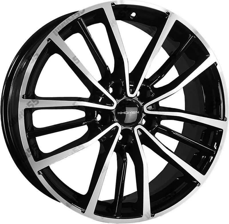 Диск Khomen Wheels KHW1812 (Geely Coolray) 7x18 5x114,3 ET53 54,1 Black-FP