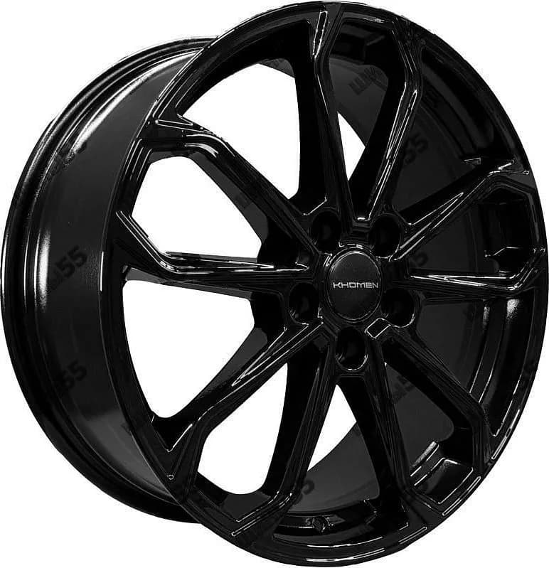 Диск Khomen Wheels KHW1816 (Geely Coolray) 7x18 5x114,3 ET53 54,1 Black