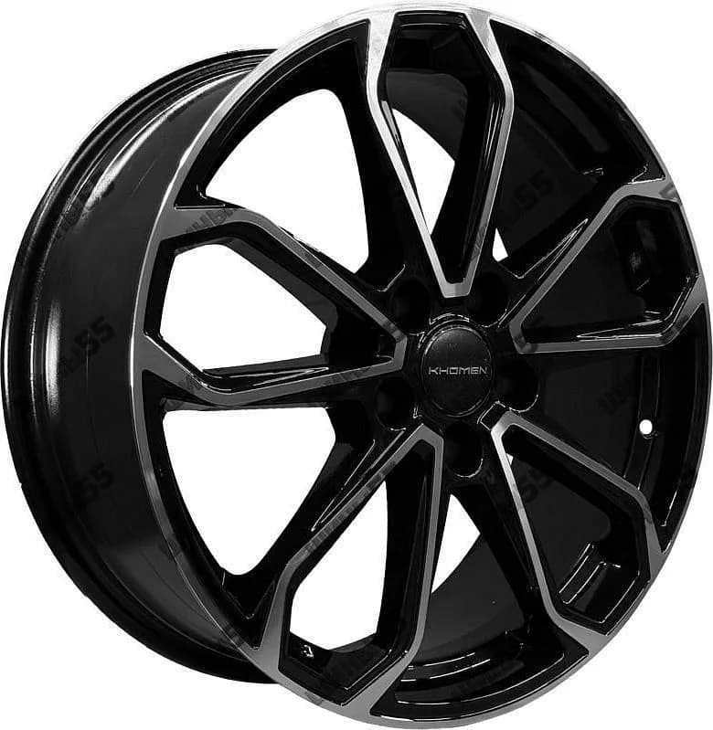 Диск Khomen Wheels KHW1816 (Kodiaq/Tiguan/Audi Q3) 7x18 5x112 ET43 57,1 Black-FP
