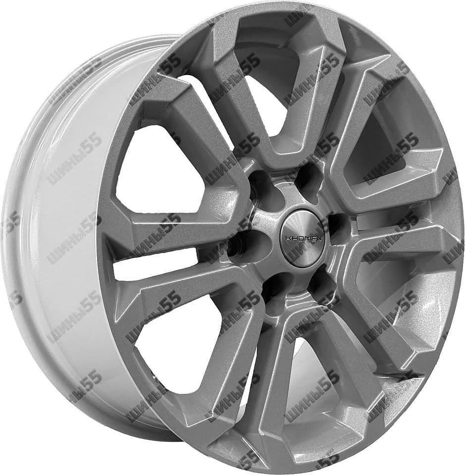 Диск Khomen Wheels KHW1817 (Fortuner/Hilux) 7,5x18 6x139,7 ET30 106,1 F-Silver
