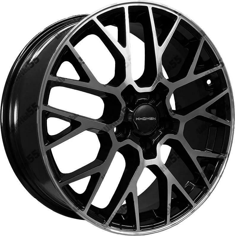Диск Khomen Wheels KHW1818 (Geely Atlas (Pro) / Changan CS55 (75)) 7x18 5x114,3 ET45 60,1 Black-FP