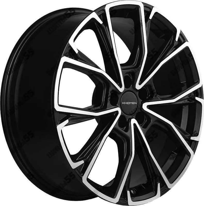 Диск Khomen Wheels KHW1907 (Hyundai Tucson) 7,5x19 5x114,3 ET51 67,1 Black-FP