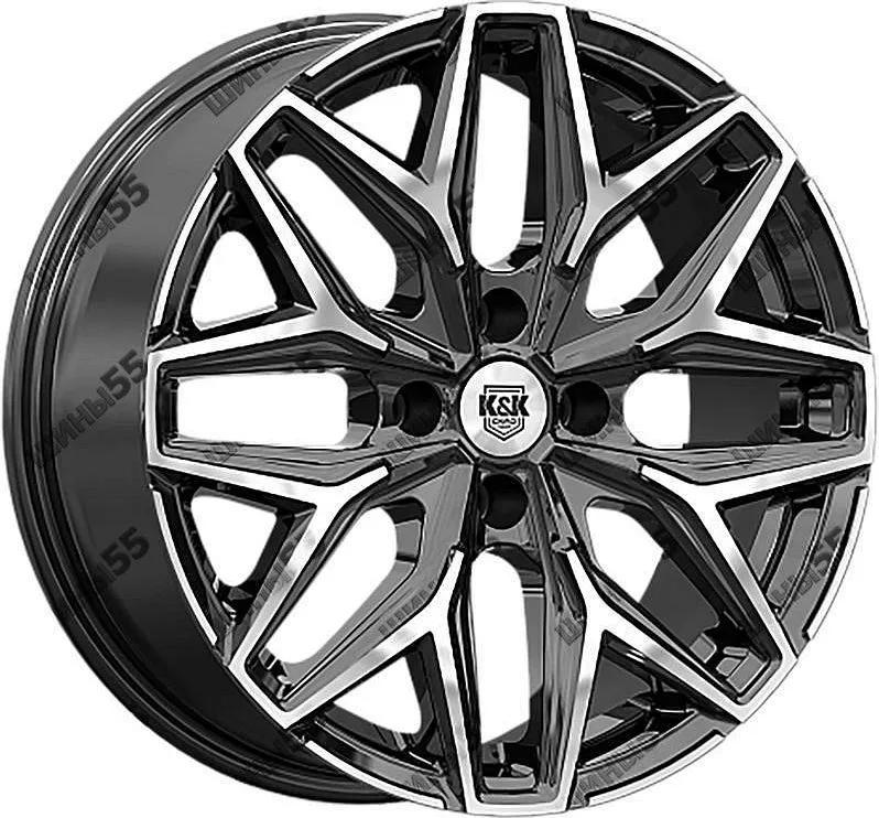 Диск K&K Ариус (КС1187) 7x17 5x108 ET40 54,1 Алмаз черный