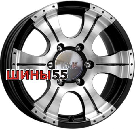 Диск K&K Байконур (КС465) 8x16 6x139,7 ET0 110,1 Алмаз черный