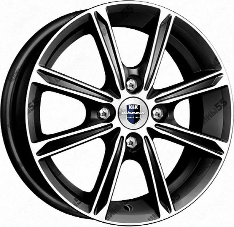 Диск K&K Флэш (КС710) 5x13 4x98 ET35 58,5 Алмаз черный