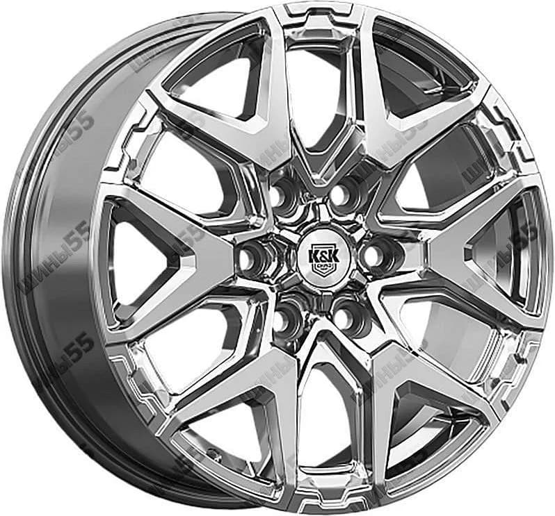 Диск K&K Гангут (КС1176) 7,5x18 6x114,3 ET46 67,1 Дарк платинум