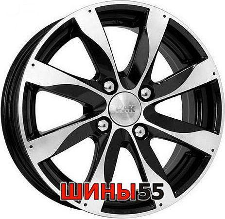 Диск КиК Джемини 5,5x14 4x98 ET40 58,5 Алмаз черный
