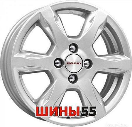 Диск КиК КС693 6x15 4x100 ET50 60,1 Сильвер