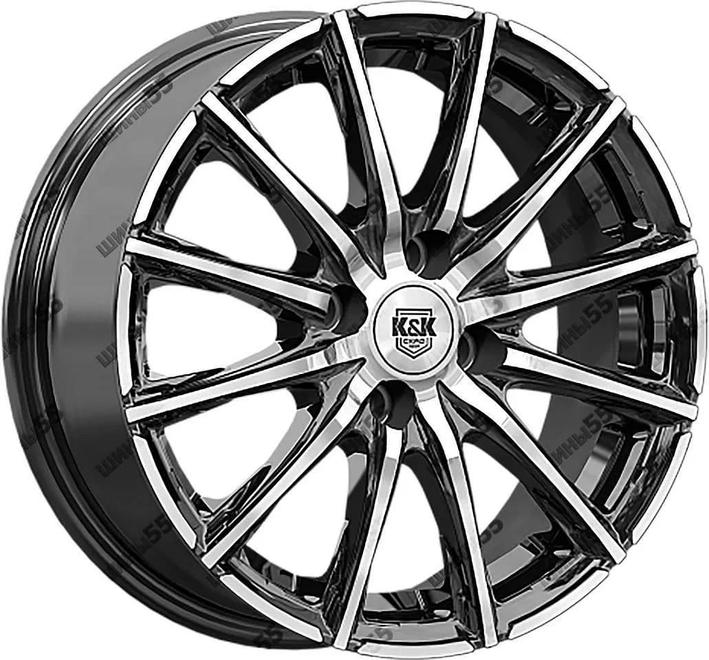 Диск K&K Сандал (КС1199) 6x15 4x114,3 ET44 56,6 Алмаз черный