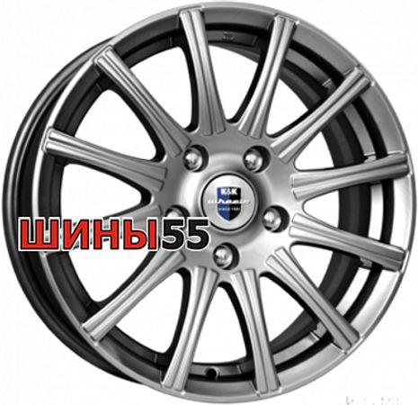 Диск КиК Сиеста 6x15 4x100 ET50 60,1 Дарк платинум