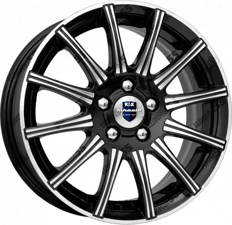 Диск K&K Сиеста (КС477) 5x13 4x98 ET38 58,5 Алмаз черный