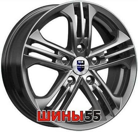 Диск K&K Trinity (КС615) 6x15 5x108 ET43 67,1 Дарк платинум