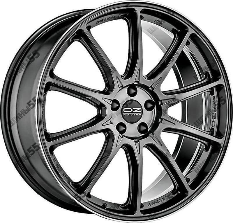 Диск OZ Hyper XT HLT 9x21 5x112 ET37 79 Star Graphite Diamond Lip