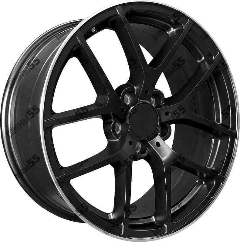 Диск PDW 5188 8x18 5x112 ET35 66,56 Semi Matt Black+Machine Lip