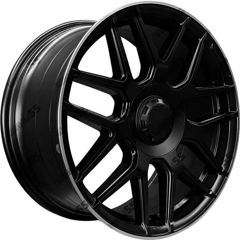 Диск PDW L5424 9,5x19 5x112 ET42 66,6 Semi Matt Black+Machine Lip