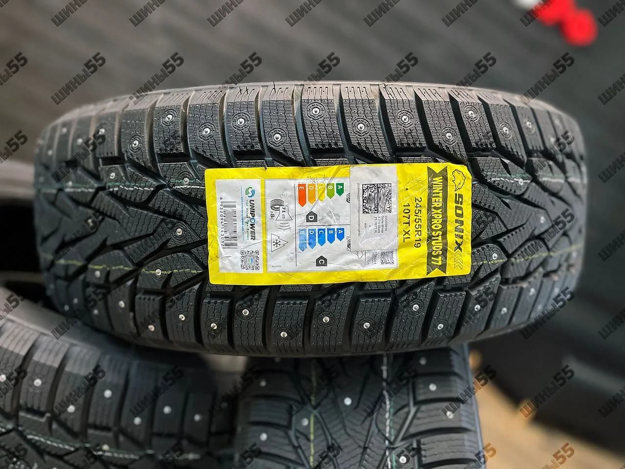 245/55R19 Sonix Winter X Pro Studs 77 (107T)