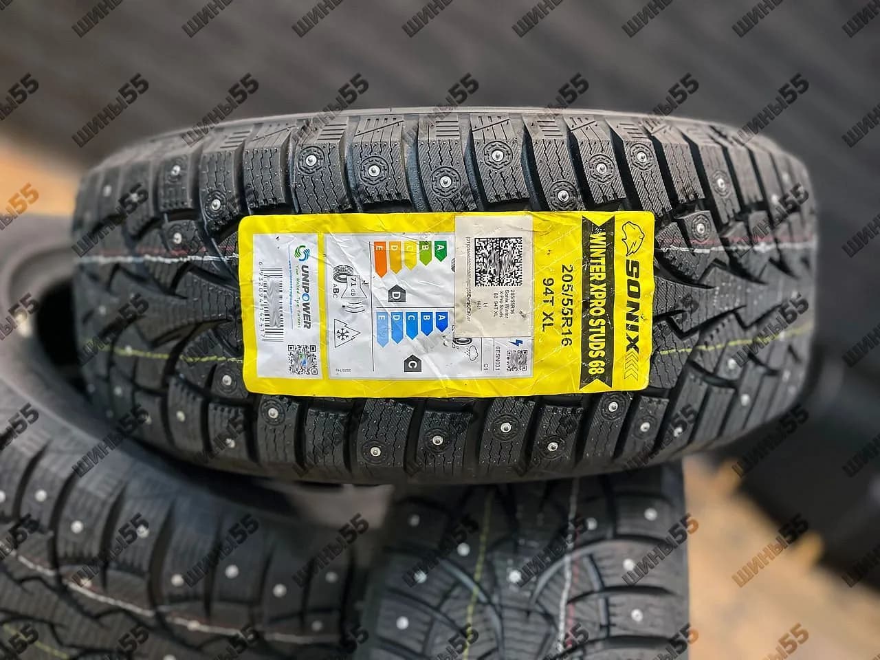 205/55R16 Sonix Winter X Pro Studs 68 (94T)