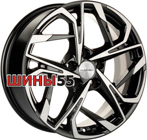 Диск Khomen Wheels KHW1716 (Audi A4) 7x17 5x112 ET49 66,6 Black-FP